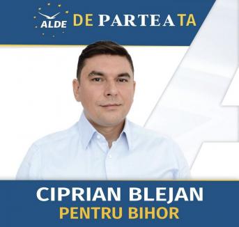 Ciprian Blejan, candidat ALDE la preşedenţia CJ Bihor: Dezvoltare înseamnă locuri de muncă mai bine plătite. Înseamnă tineri care au motive să se întoarcă acasă