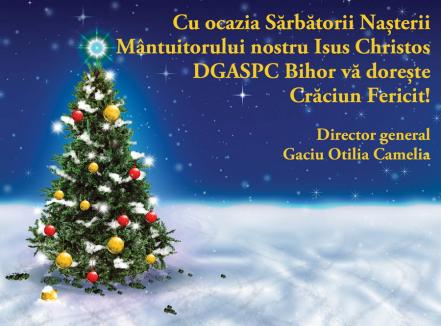 DGASPC Bihor vă dorește Crăciun fericit!