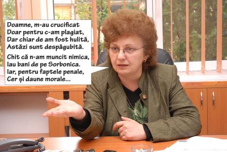 Hoaţă, dar nu se lasă! Plagiatoarea Daniela Ionescu dă în judecată Universitatea din Oradea