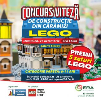 Vino la ERA Park Oradea pentru un weekend plin de aventuri LEGO! Copiii, invitați la un concurs de viteză în construcții