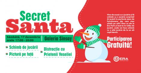 Secret Santa, la ERA Park Oradea: Vino cu jucăria pe care n-o mai folosești și primești alta la schimb!