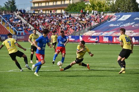 FOTO/VIDEO Euforie pe stadionul din Oradea: FC Bihor a obținut promovarea în Liga a II-a!