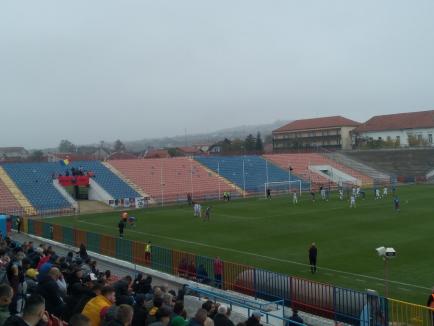 Fotbal: După un joc spectaculos, FC Bihor s-a impus cu 4-2 în derby-ul local cu Lotus Băile Felix şi a urcat pe primul loc în clasament (FOTO/VIDEO)
