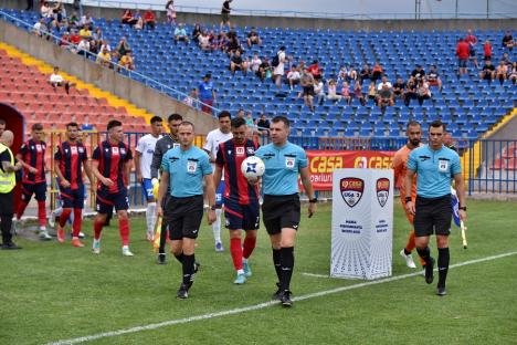 Un prim punct pentru FC Bihor în Liga a II-a. Meciul cu Viitorul Pandurii s-a terminat la egalitate, 0-0 (FOTO)