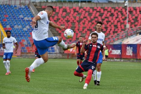 Un prim punct pentru FC Bihor în Liga a II-a. Meciul cu Viitorul Pandurii s-a terminat la egalitate, 0-0 (FOTO)