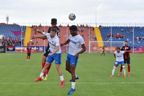 Un prim punct pentru FC Bihor în Liga a II-a. Meciul cu Viitorul Pandurii s-a terminat la egalitate, 0-0 (FOTO)