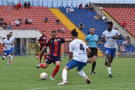 Un prim punct pentru FC Bihor în Liga a II-a. Meciul cu Viitorul Pandurii s-a terminat la egalitate, 0-0 (FOTO)