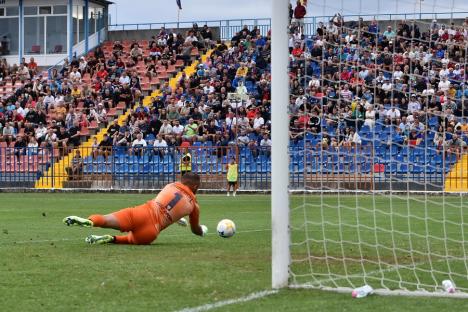 Un prim punct pentru FC Bihor în Liga a II-a. Meciul cu Viitorul Pandurii s-a terminat la egalitate, 0-0 (FOTO)