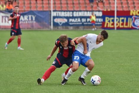 Un prim punct pentru FC Bihor în Liga a II-a. Meciul cu Viitorul Pandurii s-a terminat la egalitate, 0-0 (FOTO)