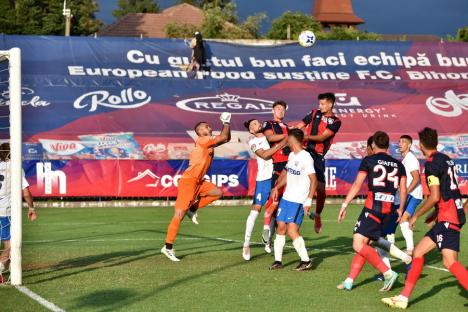 Un prim punct pentru FC Bihor în Liga a II-a. Meciul cu Viitorul Pandurii s-a terminat la egalitate, 0-0 (FOTO)