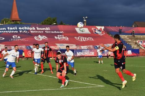 Un prim punct pentru FC Bihor în Liga a II-a. Meciul cu Viitorul Pandurii s-a terminat la egalitate, 0-0 (FOTO)