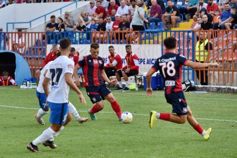 Un prim punct pentru FC Bihor în Liga a II-a. Meciul cu Viitorul Pandurii s-a terminat la egalitate, 0-0 (FOTO)