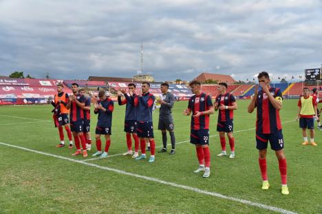 Un prim punct pentru FC Bihor în Liga a II-a. Meciul cu Viitorul Pandurii s-a terminat la egalitate, 0-0 (FOTO)