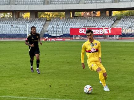 FC Bihor a cedat cu 2-3 pe Cluj Arena, în faţa liderului Superligii. Au debutat şi doi tineri fotbalişti