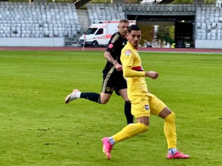 FC Bihor a cedat cu 2-3 pe Cluj Arena, în faţa liderului Superligii. Au debutat şi doi tineri fotbalişti