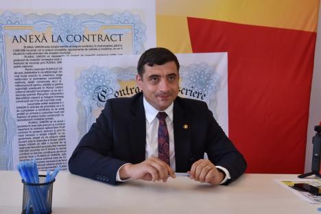 George Simion, la Oradea: Sute de persoane au semnat „contracte” pentru case ieftine, inclusiv un fost primar PD și un fost consilier județean PSD (FOTO)