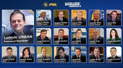 Guvernul PNL: Cine sunt miniştrii propuşi de premierul desemnat Ludovic Orban