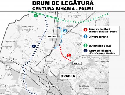 Drum nou în Zona Metropolitană Oradea, între Paleu și Biharia, dar și piste pentru bicicliști în jurul orașului