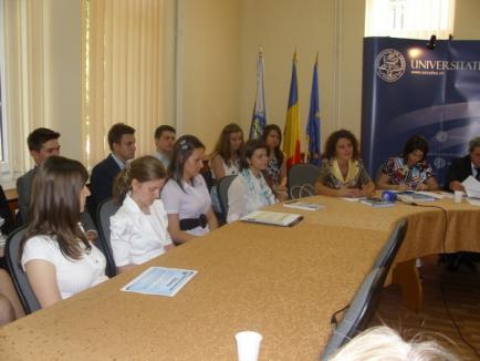 Studenţi cu rezultate, la Universitatea Oradea 