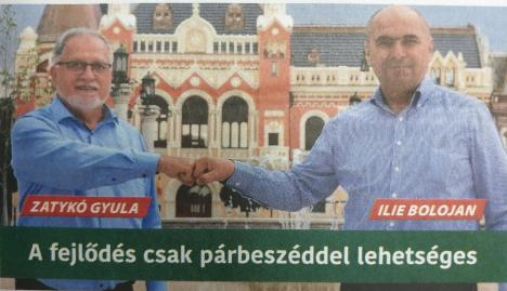 Candidaţii PPMT îşi fac reclamă cu... Ilie Bolojan: „Sunt un candidat norocos, pentru că îl cunosc” (FOTO)