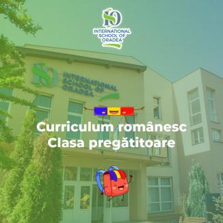 International School of Oradea anunţă deschiderea clasei pregătitoare pe curriculum românesc