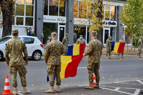 Pentru eroii noştri: Ştafeta Veteranilor Invictus, preluată de militari şi civili din Oradea (FOTO / VIDEO)