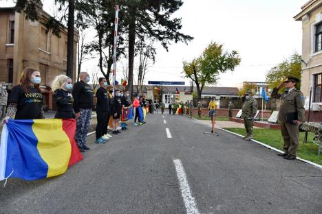 Pentru eroii noştri: Ştafeta Veteranilor Invictus, preluată de militari şi civili din Oradea (FOTO / VIDEO)