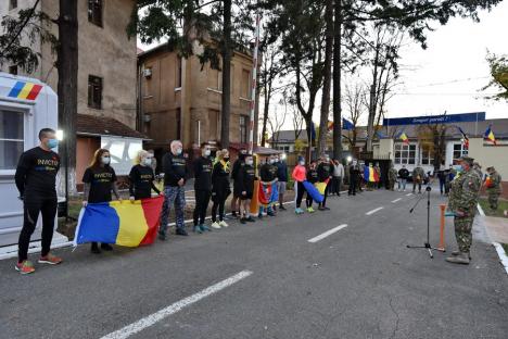 Pentru eroii noştri: Ştafeta Veteranilor Invictus, preluată de militari şi civili din Oradea (FOTO / VIDEO)