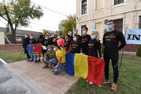 Pentru eroii noştri: Ştafeta Veteranilor Invictus, preluată de militari şi civili din Oradea (FOTO / VIDEO)