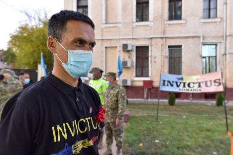 Pentru eroii noştri: Ştafeta Veteranilor Invictus, preluată de militari şi civili din Oradea (FOTO / VIDEO)