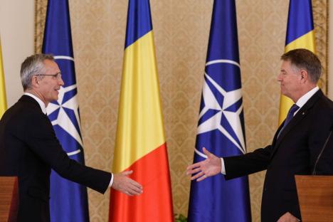 Șeful NATO, la București: „Nu putem să îl lăsăm pe Putin să câștige. Trebuie să fim pregătiți pentru noi atacuri”