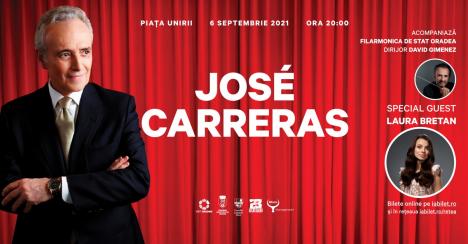 S-au suplimentat biletele pentru concertul lui José Carreras din Piaţa Unirii din Oradea