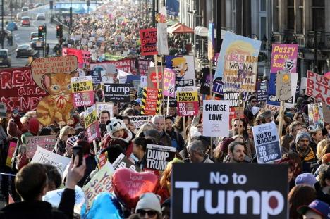 Un milion de oameni au protestat la Washington împotriva lui Trump, în cel mai mare marş din istoria capitalei americane (FOTO/VIDEO)
