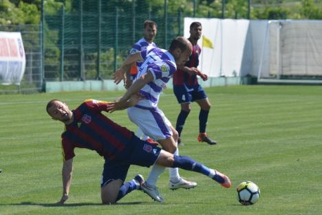 Luceafărul Oradea a câştigat cu 2-1 jocul cu ASU Poli Timişoara