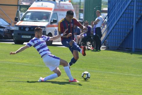 Luceafărul Oradea a câştigat cu 2-1 jocul cu ASU Poli Timişoara