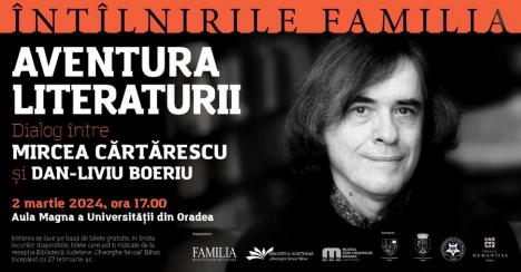 Locul Întîlnirilor „Familia”: Mircea Cărtărescu în dialog cu Dan-Liviu Boeriu a fost schimbat, organizatorii suplimentează numărul de bilete