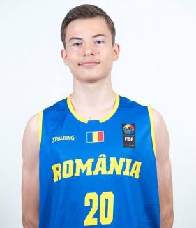 Prestaţie bună pentru orădeanul Vlad Marinău la Europeanul U16 – Divizia B la baschet de la Sarajevo