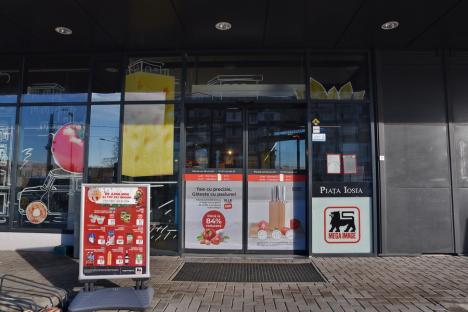 Magazinul Mega Image deschis în locul Pieței Ioșia din Oradea a fost închis (FOTO)