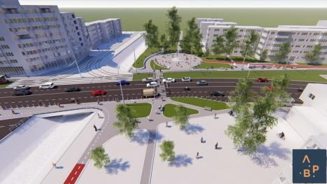 Cum va arăta artera Nufărul – Centrul Civic: Linii de tramvai înierbate, străjuite de arbori înalţi, stâlpi de iluminat cu senzori şi camere de supraveghere (FOTO)