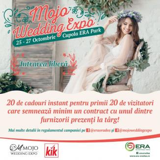 Ai gânduri de nuntă? Trebuie să treci pe la MOJO Wedding Expo, de la ERA Park Oradea!