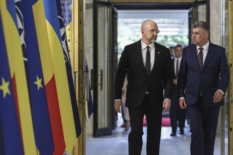 România va dubla tranzitul de cereale din Ucraina, i-a promis Ciolacu premierului de la Kiev, aflat în vizită în București (VIDEO)