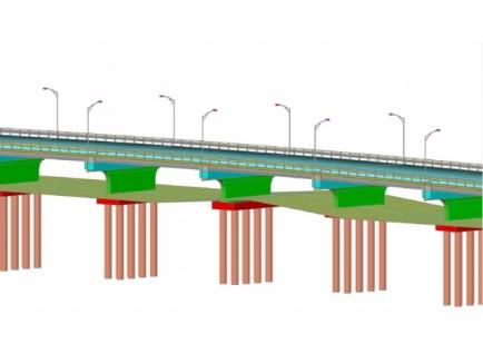 Circulaţie îngreunată pe centură. Construcţia pasajului peste DN 76 în Nufărul deviază traficul