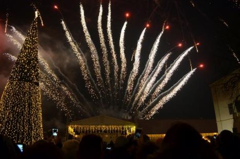 La mulţi ani! Mii de orădeni au asistat, în Cetate, la focuri de artificii şi la o cerere în căsătorie (FOTO/VIDEO)