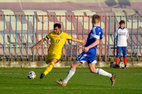 A debutat turneul de calificare al Campionatului European U19 de la Oradea: România a învins Insulele Feroe cu 2-0 la fotbal (FOTO)