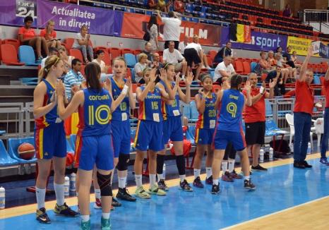 Jocuri bune ale echipei României la CE U16 - Divizia B la baschet feminin de la Oradea