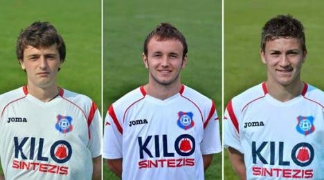 Trei jucători ai FC Bihor, în lotul naţionalei de tineret, pentru jocul cu Franţa 
