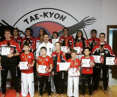 Sportivii clubului orădean Tae-Kyon și-au adjudecat 15 medalii la întrecerile Cupei României