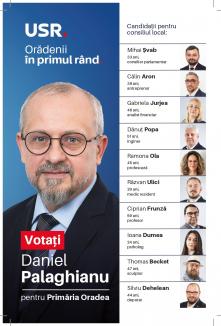 Votați USR pentru schimbare în Consiliul Local Oradea!