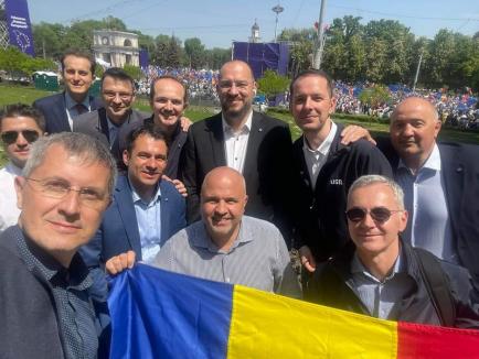 Șeful USR Bihor, deputatul Silviu Dehelean, a participat la marele miting european organizat de Maia Sandu la Chișinău
