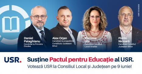 Pactul USR pentru Educație: Investiții în educație ca să ne rămână copiii acasă!